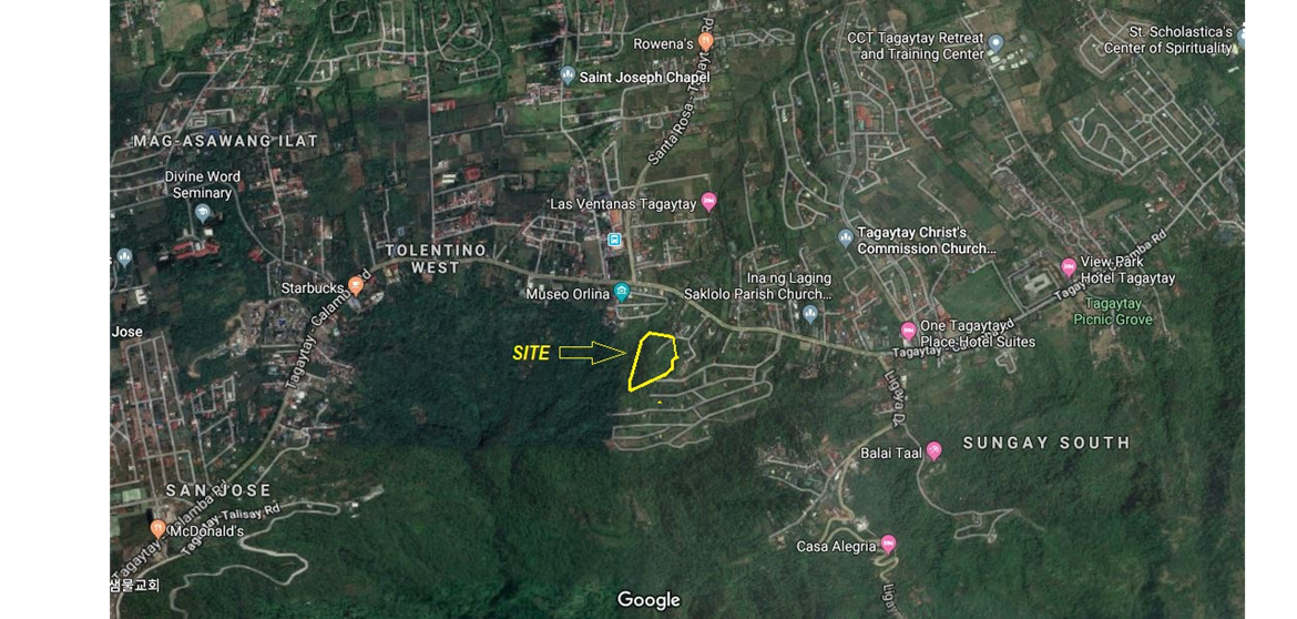 Tagaytay Prime Lot Location map